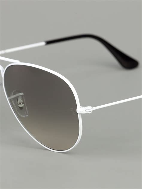 Aviator Sunglasses White 